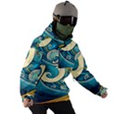 Waves Ocean Sea Abstract Whimsical Abstract Art 3 Men s Ski and Snowboard Waterproof Breathable Jacket View3