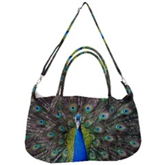 Peacock Bird Feathers Pheasant Nature Animal Texture Pattern Removable Strap Handbag by Bedest