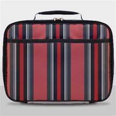 Rosa Grau Streifen Full Print Lunch Bag by 2607694c