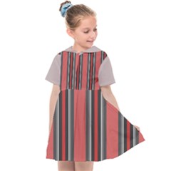 Rosa Grau Streifen Kids  Sailor Dress by 2607694c