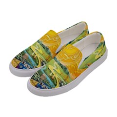 Grateful Dead Golden Road Women s Canvas Slip Ons by Bedest