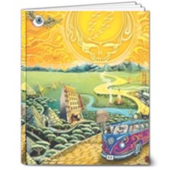 Grateful Dead Golden Road 8  X 10  Hardcover Notebook by Bedest