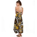 Boom Bang Art Crazy Drawing Graffiti Hello Retro Sayings Yellow Halter Tie Back Dress  View2