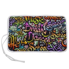 Graffiti Word Seamless Pattern Pen Storage Case (s) by Bedest