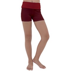 Dunkelrot4 Rosa Grau Streifen Dunkelrot3 Kids  Lightweight Velour Yoga Shorts by 2607694c