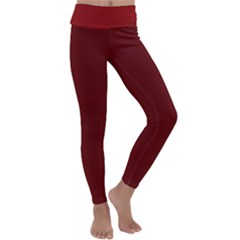 Dunkelrot4 Rosa Grau Streifen Dunkelrot3 Kids  Lightweight Velour Classic Yoga Leggings by 2607694c