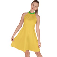 4 Farben Sleeveless Halter Neck A-line Dress by 2607694c