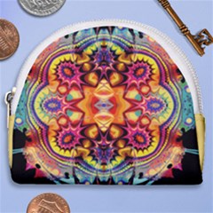 Gelb Floral Horseshoe Style Canvas Pouch by 2607694c