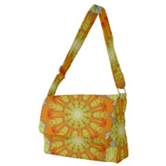 Sunshine-sunny-sun-abstract-yellow - Full Print Messenger Bag (m) by Ravend