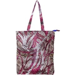 Abstract Blend Double Zip Up Tote Bag by kaleidomarblingart