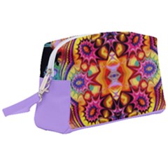 Pink Florales Muster Wristlet Pouch Bag (large) by 2607694c