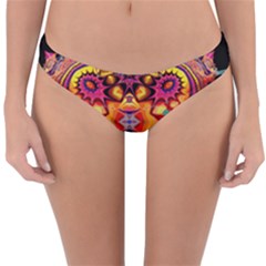 Lila Floral Blume Reversible Hipster Bikini Bottoms by 2607694c