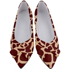 Animal Print Girraf Patterns Women s Bow Heels by Ket1n9