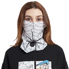 Spider Web Face Covering Bandana (two Sides) by Azkajaya