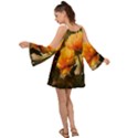 Yellow Butterfly Flower Boho Dress View2