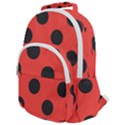 Abstract-bug-cubism-flat-insect Rounded Multi Pocket Backpack View1