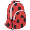 Abstract-bug-cubism-flat-insect Rounded Multi Pocket Backpack View2