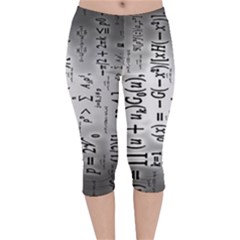 Science Formulas Velvet Capri Leggings  by Ket1n9