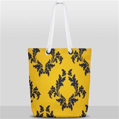 Zebra Zebra Pattern Zebra Fur Zebra Print Strip Full Print Rope Handle Tote (small) by Azkajaya