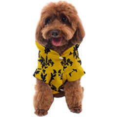 Yellow Regal Filagree Pattern Dog Coat by Azkajaya