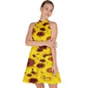 Beautiful Sunflowers Sleeveless Halter Neck A-Line Dress View2