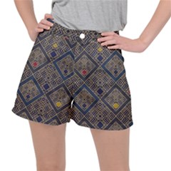 Pattern Seamless Antique Luxury Women s Ripstop Shorts by Loisa77