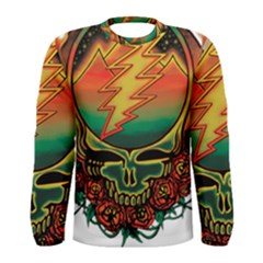 Grateful Steal Your Face Deadhead Hippie Logo Symbol Men s Long Sleeve T-shirt by Loisa77