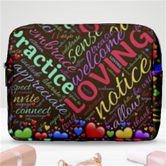 Loving Practice Agape Heart Make Up Pouch (large) by Paksenen