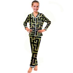 Mindset Stimulus Response Emotion Kids  Satin Long Sleeve Pajamas Set by Paksenen