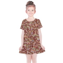 Mind Brain Thought Mental Kids  Simple Cotton Dress by Paksenen