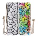 Brain Mind Psychology Idea Drawing Drawstring Bag (Large) View2