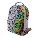 Brain Mind Psychology Idea Drawing Flap Pocket Backpack (Large) View1