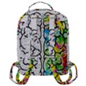 Brain Mind Psychology Idea Drawing Flap Pocket Backpack (Large) View3