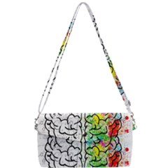 Brain Mind Psychology Idea Drawing Removable Strap Clutch Bag by Loisa77