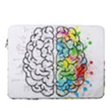 Brain Mind Psychology Idea Drawing 15  Vertical Laptop Sleeve Case With Pocket View1