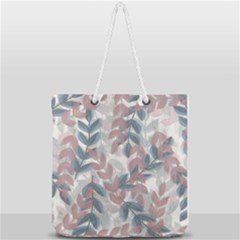 Leaves Pattern Background Nature Full Print Rope Handle Tote (large) by Loisa77