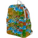 World Map Top Flap Backpack View1