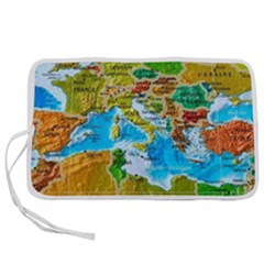 World Map Pen Storage Case (l) by Ket1n9