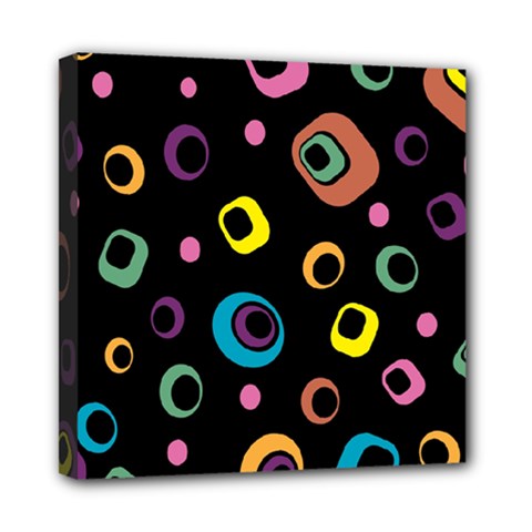 Abstract Background Retro 60s 70s Mini Canvas 8  X 8  (stretched) by Apen