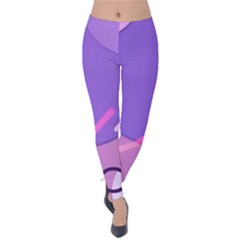 Colorful Labstract Wallpaper Theme Velvet Leggings by Apen