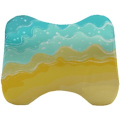 Abstract Background Beach Coast Head Support Cushion by anzea