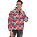 Illustrations Watermelon Texture Pattern Men s Puffer Bubble Jacket Coat View3