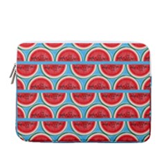 Illustrations Watermelon Texture Pattern 13  Vertical Laptop Sleeve Case With Pocket by anzea