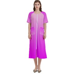 Gradient Pink - Pastel Yellow Pink Rosa Women s Cotton Short Sleeve Nightgown by 2607694c