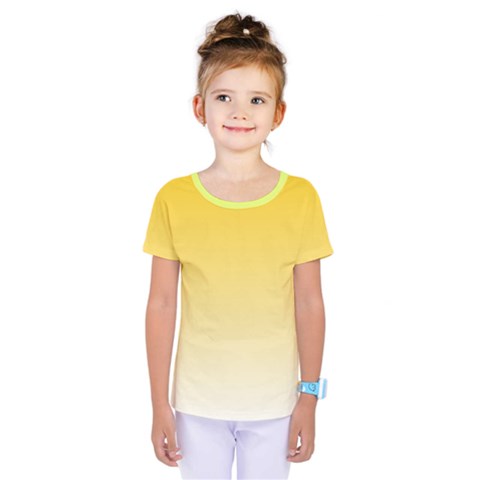 Gradient  Green, Yellow Kids  One Piece T-shirt by 2607694c