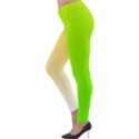 Gradient  green, yellow Lightweight Velour Leggings View3