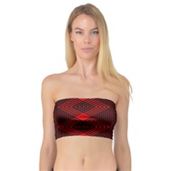 Pattern Black Red Bandeau Top by 2607694c