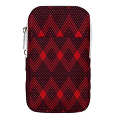 Pattern Red Black, Waist Pouch (small) by 2607694c