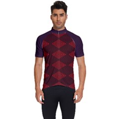 Pattern Rot Schwarz Men s Short Sleeve Cycling Jersey by dedoma