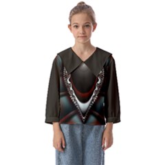 Fractal Eye Kids  Sailor Shirt by dedoma